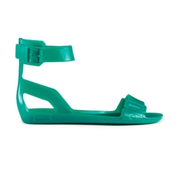HUNTER Tiffany Open Toe Sandals in Maldives Green Size 7 New! - Picture 9 of 12